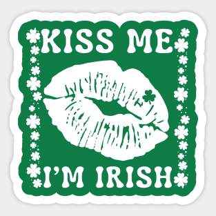 Kiss Me I'm Irish Sticker